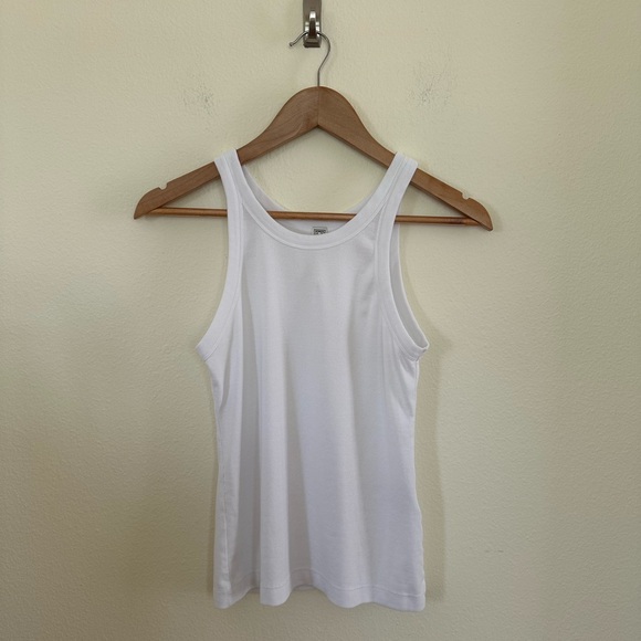 Toteme | Tops | Toteme Curved Rib Tank White Medium | Poshmark